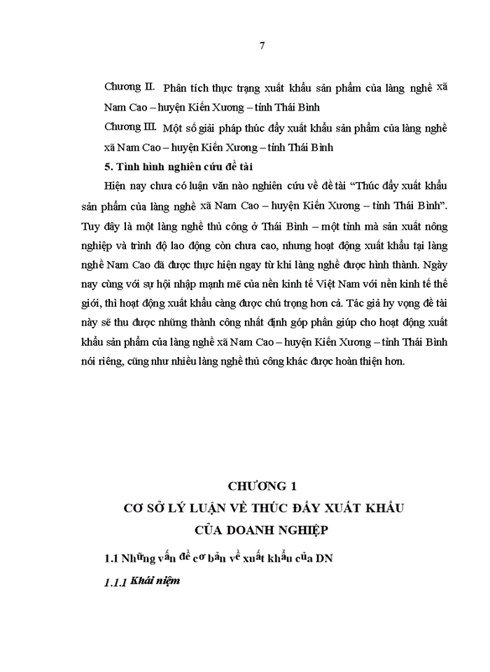 image for page Thúc đẩy xuất khẩu sản phẩm của làng nghề xã Nam Cao  - Huyện Kiến Xương - tỉnh Thái Bình