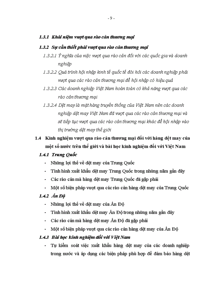 image for page Rào cản thương mại của Mỹ đối với hàng dệt may Việt Nam  - Thực trạng và giải pháp