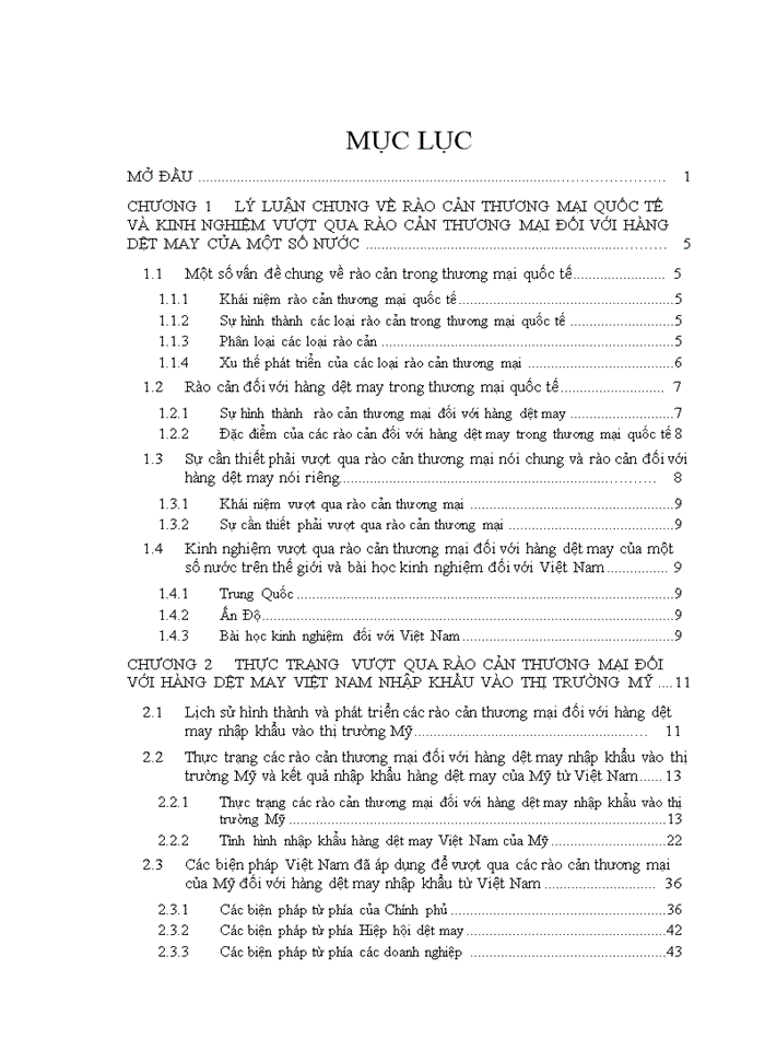 image for page Rào cản thương mại của Mỹ đối với hàng dệt may Việt Nam  - Thực trạng và giải pháp