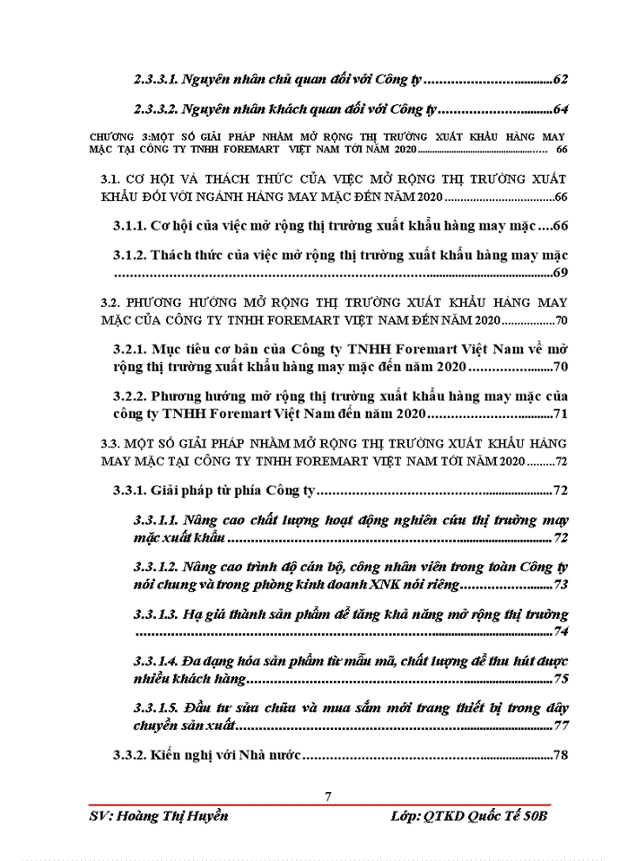 image for page Mở rộng thị trường xuất khẩu hàng may mặc tại Công ty TNHH Foremart Việt Nam