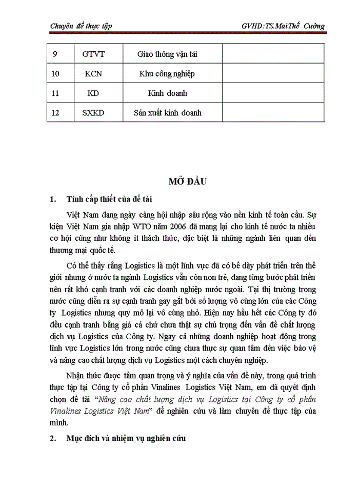 image for page Nâng cao chất lượng dịch vụ logistics tại công ty cổ phần vinalines logistics việt nam