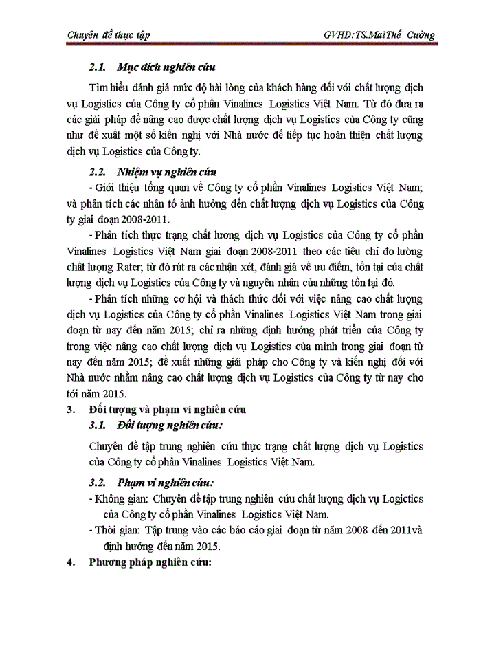 image for page Nâng cao chất lượng dịch vụ logistics tại công ty cổ phần vinalines logistics việt nam