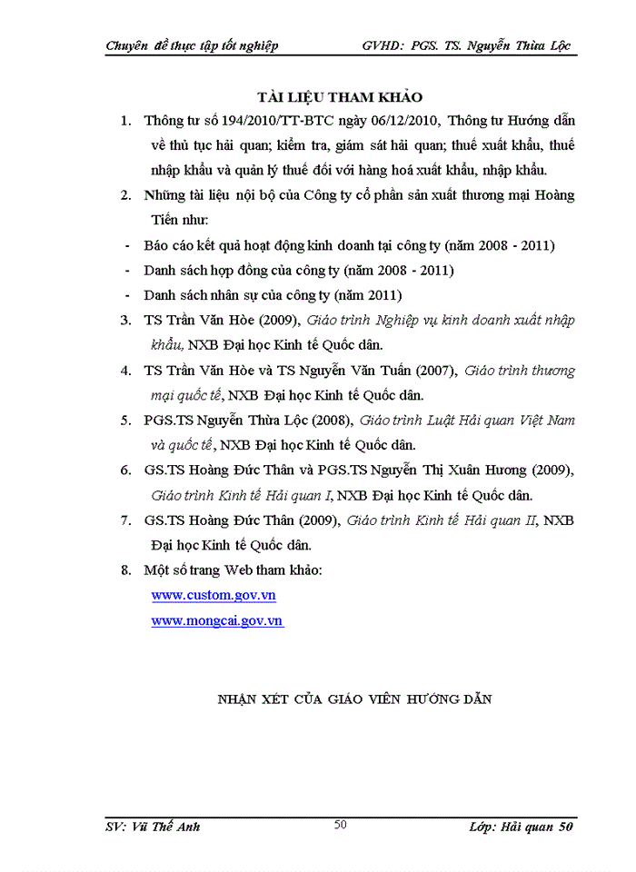 image for page Giải pháp hoàn thiện quy trình thủ tục hải quan đối với hàng hóa xuất khẩu tại công ty cổ phần sản xuất thương mại hoàng tiến