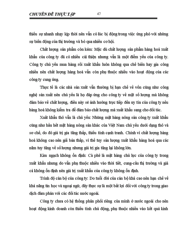 image for page Giải pháp đẩy mạnh xuất khẩu cà phê tại công ty cổ phần xuất nhập khẩu Tổng hợp I