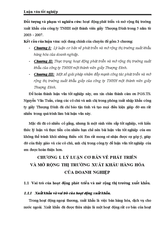 image for page Phát triển và mở rộng thị trường xuất khẩu của công ty TNHH NN một thành viên giầy Thượng Đình