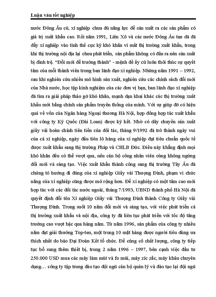 image for page Phát triển và mở rộng thị trường xuất khẩu của công ty TNHH NN một thành viên giầy Thượng Đình