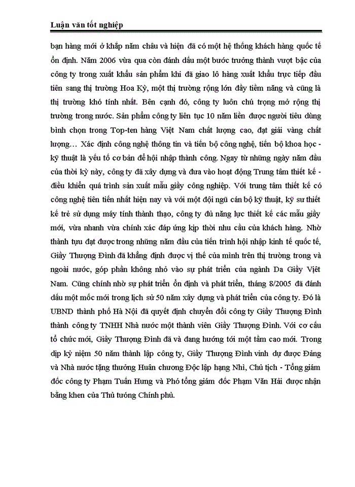 image for page Phát triển và mở rộng thị trường xuất khẩu của công ty TNHH NN một thành viên giầy Thượng Đình