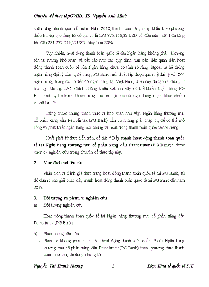 image for page Đẩy mạnh hoạt động thanh toán quốc tế tại ngân hàng thương mại cổ phần xăng dầu petrolimex (pg bank
