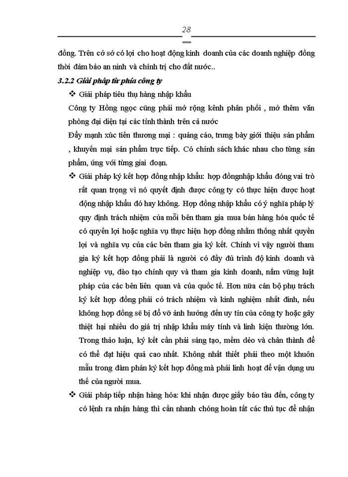 image for page Hoạt động nhập khẩu máy tính và linh kiện của Công ty TNHH TM và DV điện tử Hồng Ngọc - Thực trạng và giải pháp