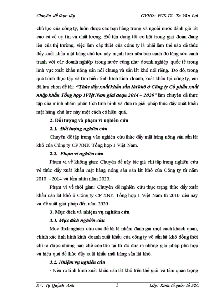 image for page Thúc đẩy xuất khẩu sắn lát khô ở công ty cổ phần xuất nhập khẩu Tổng hợp 1 Việt Nam giai đoạn 2014 - 2020