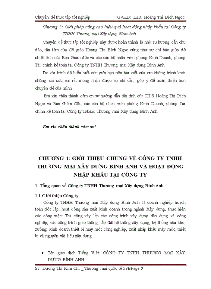 image for page Thực trạng và giải pháp nâng cao hiệu quả hoạt động nhập khẩu tại công ty tnhh thương mại xây dựng bình anh