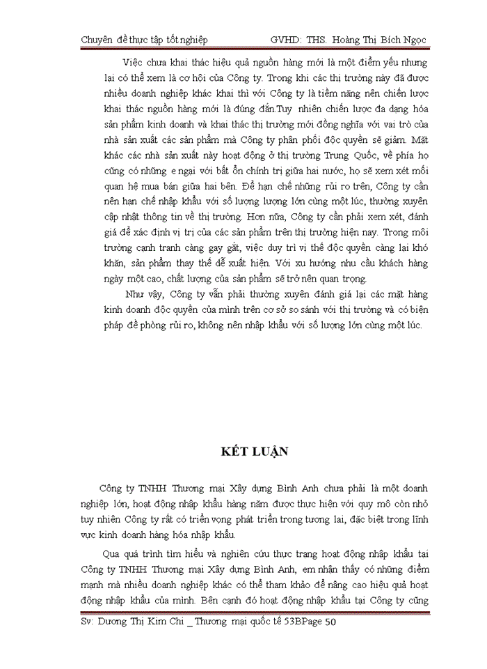 image for page Thực trạng và giải pháp nâng cao hiệu quả hoạt động nhập khẩu tại công ty tnhh thương mại xây dựng bình anh