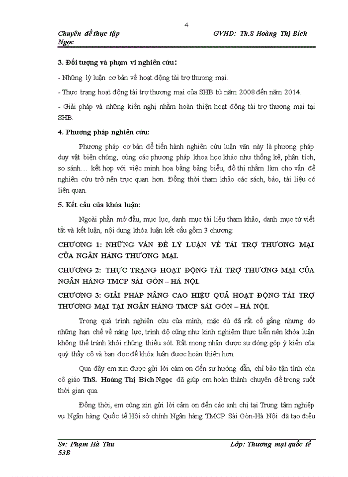 image for page Hoạt động tài trợ thương mại tại Ngân hàng TMCP Sài Gòn – Hà Nội (SHB)