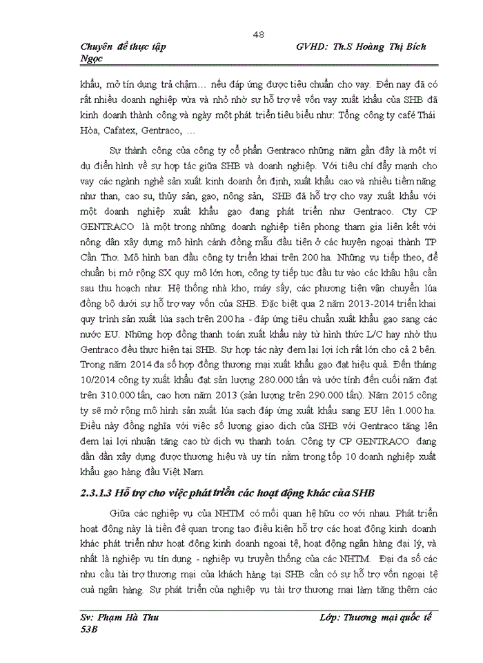 image for page Hoạt động tài trợ thương mại tại Ngân hàng TMCP Sài Gòn – Hà Nội (SHB)