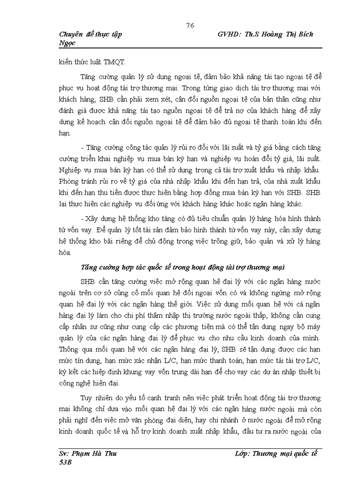 image for page Hoạt động tài trợ thương mại tại Ngân hàng TMCP Sài Gòn – Hà Nội (SHB)