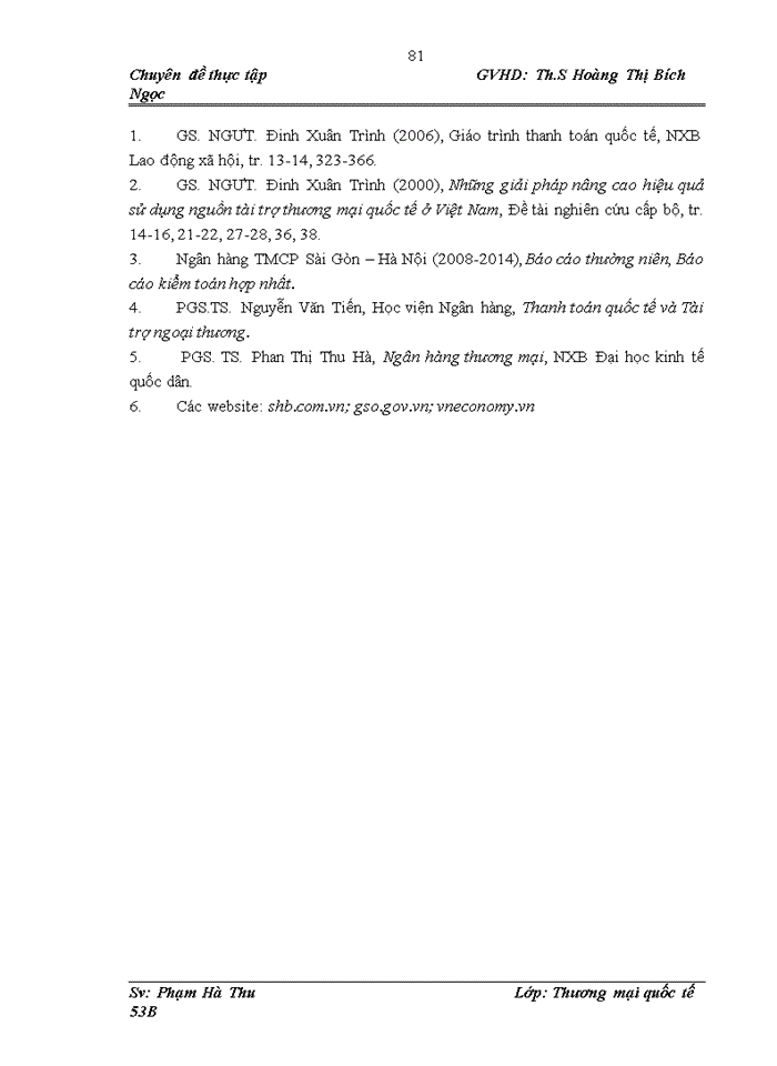 image for page Hoạt động tài trợ thương mại tại Ngân hàng TMCP Sài Gòn – Hà Nội (SHB)