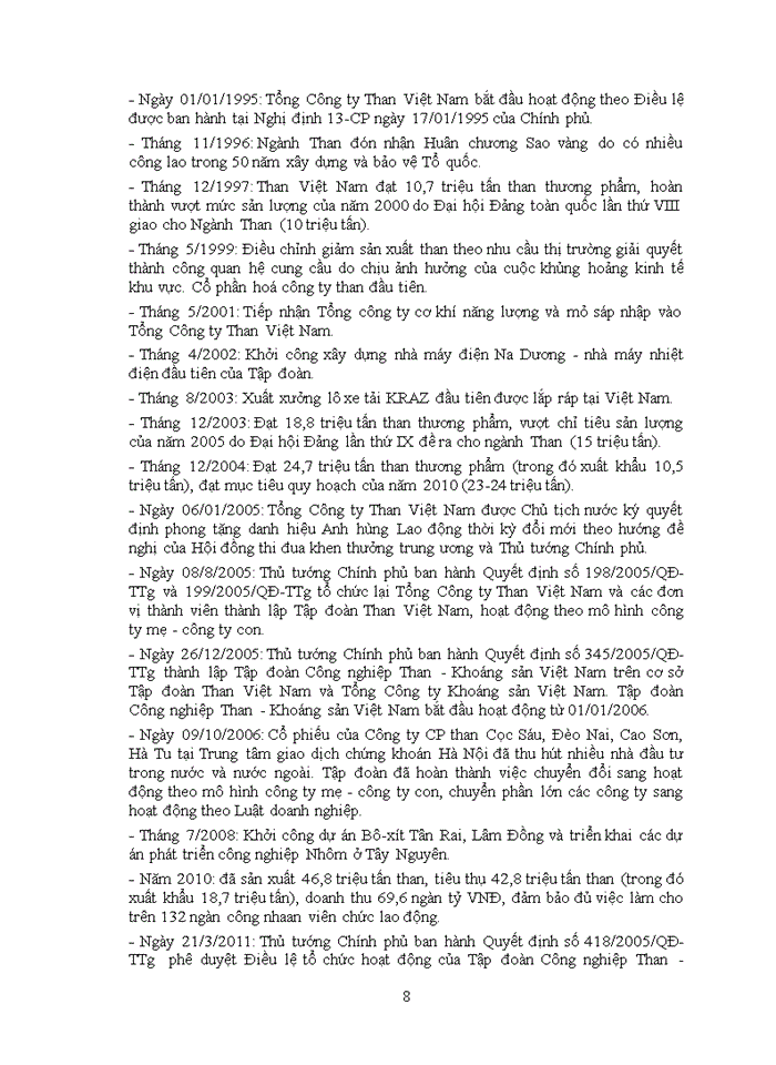 image for page Tình hình xuất khẩu than tại tập đoàn công nghiệp than – khoáng sản việt nam