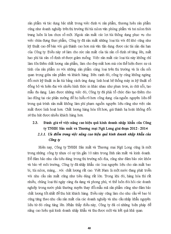 image for page Nâng cao hiệu quả kinh doanh nhập khẩu của Công ty TNHH Sản xuất và Thương mại Ngũ Long