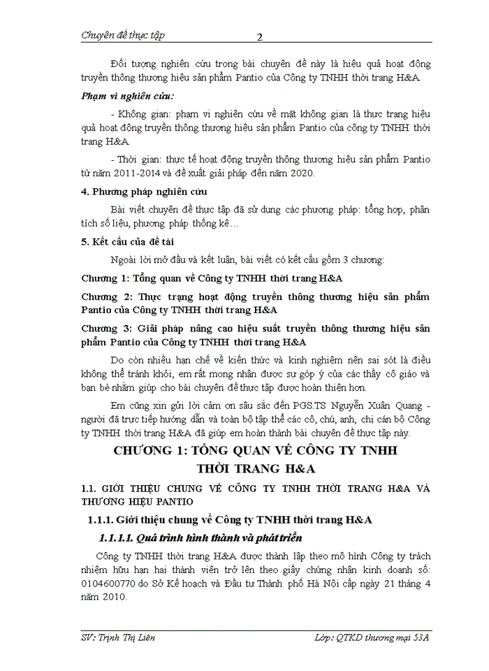image for page Truyền thông thương hiệu sản phẩm pantio của công ty tnhh thời trang h&a -thực trạng và giải pháp