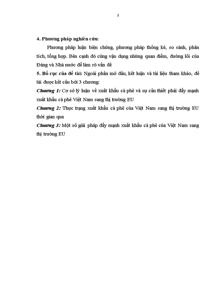 image for page Thực trạng và giải pháp xuất nhập khẩu mặt hàng cà phê của việt nam vào thị trường eu