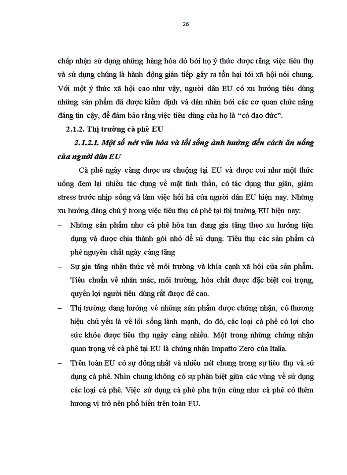 image for page Thực trạng và giải pháp xuất nhập khẩu mặt hàng cà phê của việt nam vào thị trường eu