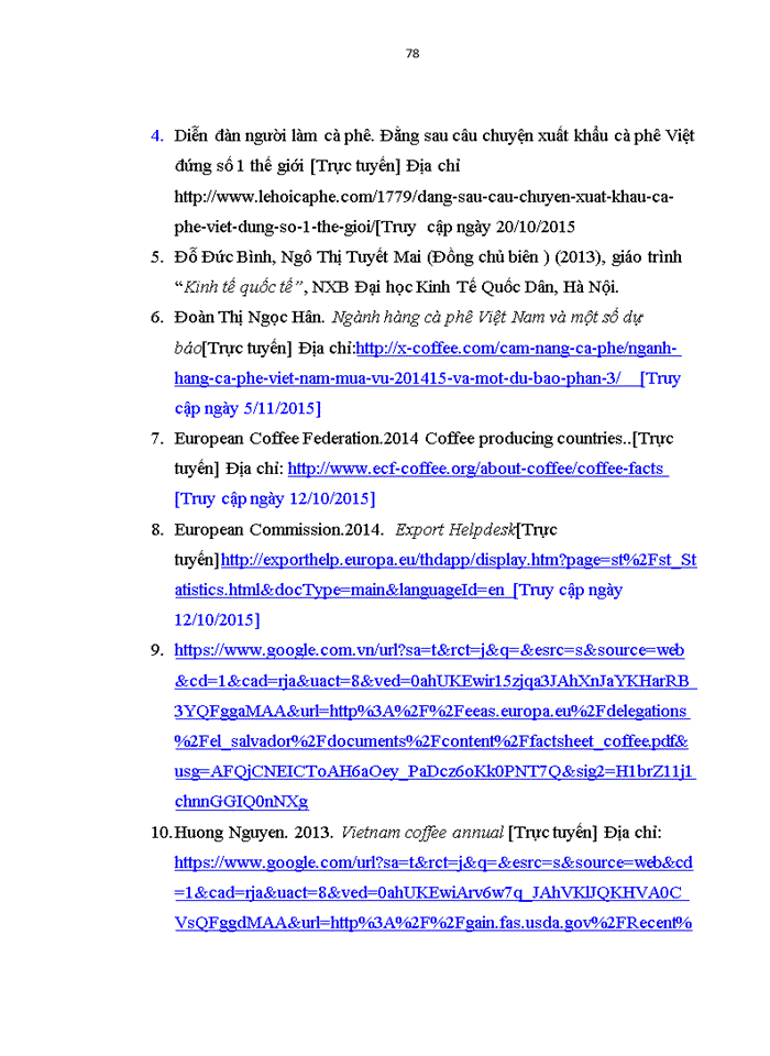 image for page Thực trạng và giải pháp xuất nhập khẩu mặt hàng cà phê của việt nam vào thị trường eu