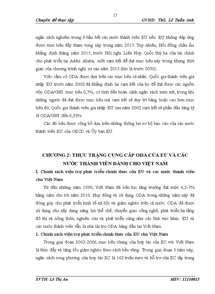image for page Thực trạng về viện trợ phát triển chính thức của liên minh châu âu và các nước thành viên cho việt nam