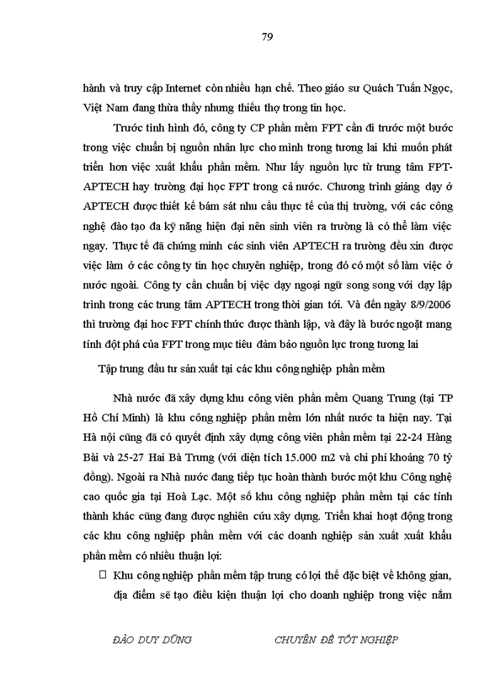 image for page Xuất khẩu phần mềm ở Công ty CP phần mềm FPT Thực trạng và giải pháp