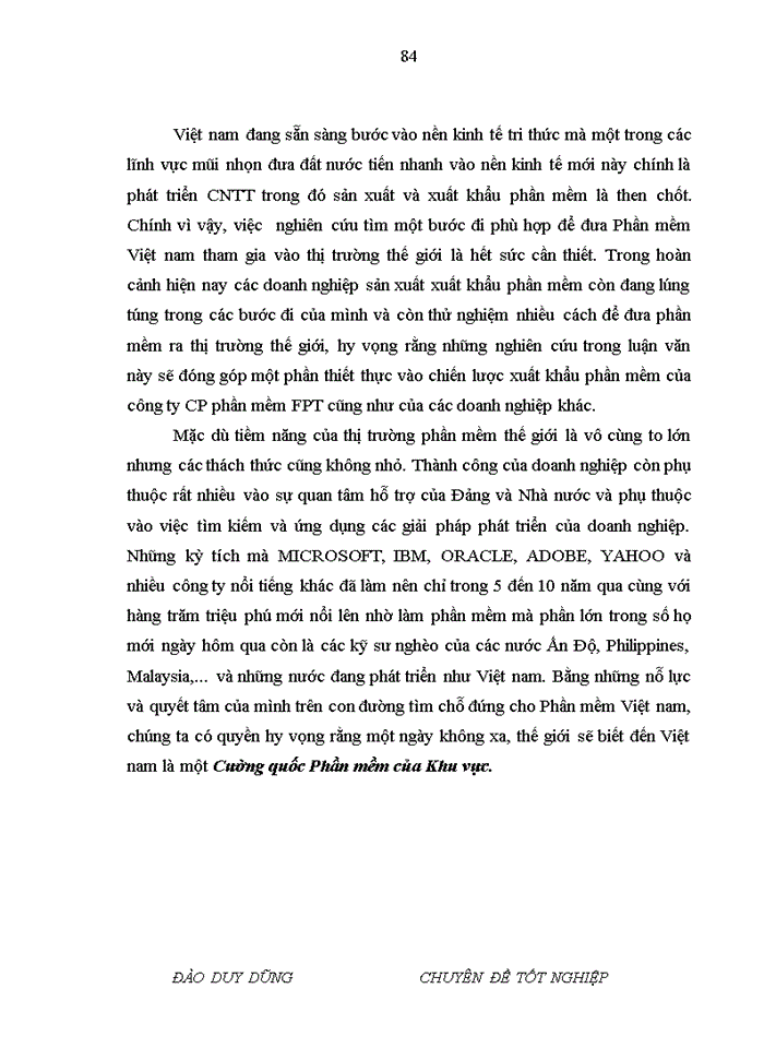 image for page Xuất khẩu phần mềm ở Công ty CP phần mềm FPT Thực trạng và giải pháp