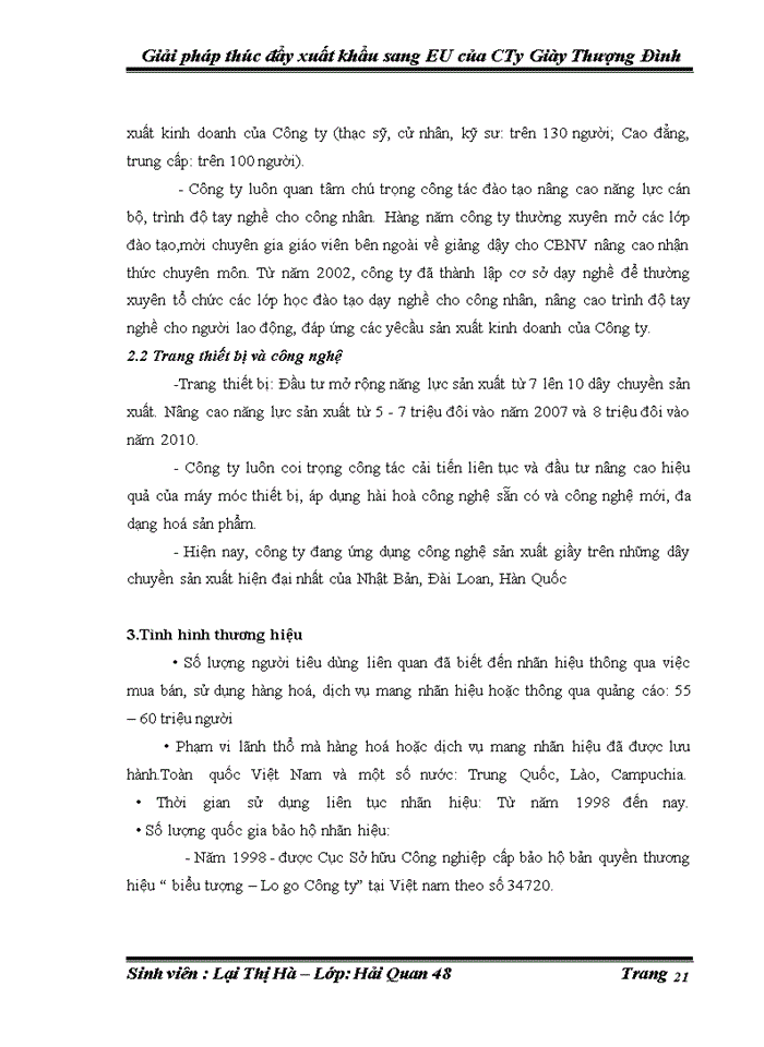 image for page Giải pháp thúc đấy xuất khẩu sang thị trường eu của công ty giầy thượng đình trong những năm tới