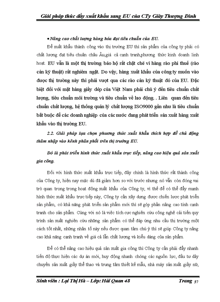 image for page Giải pháp thúc đấy xuất khẩu sang thị trường eu của công ty giầy thượng đình trong những năm tới