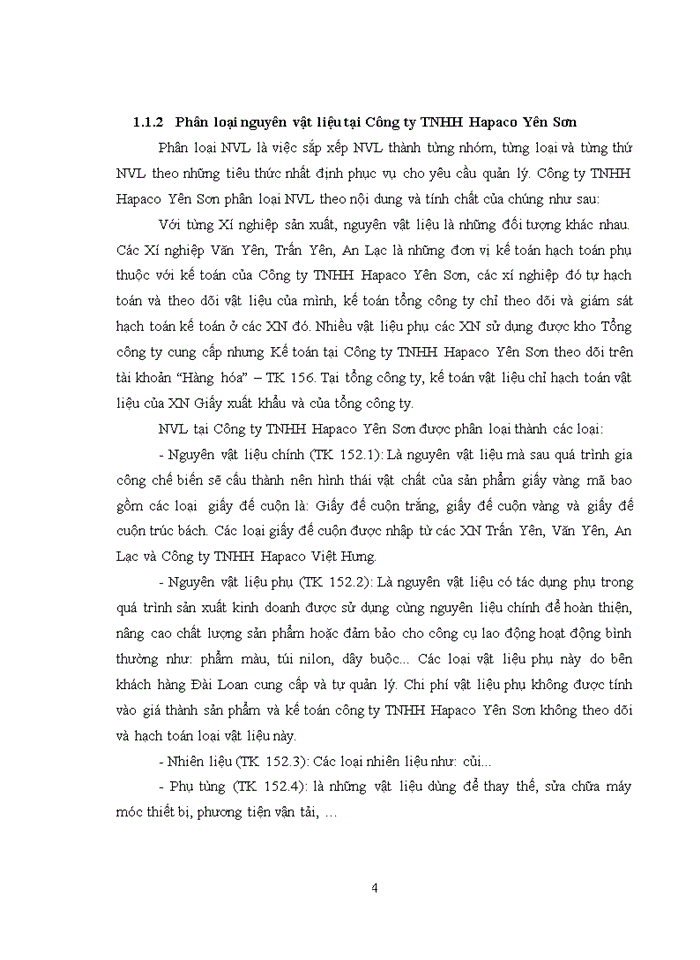 image for page Hoàn thiện kế toán nguyên vật liệu tại Công ty TNHH Hapaco Yên Sơn
