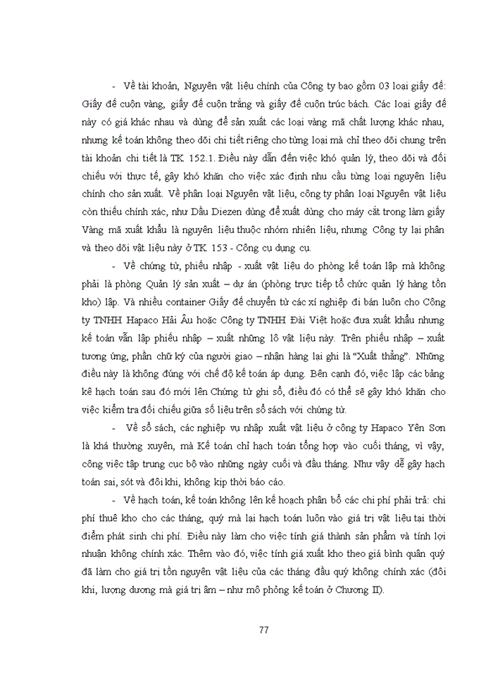image for page Hoàn thiện kế toán nguyên vật liệu tại Công ty TNHH Hapaco Yên Sơn