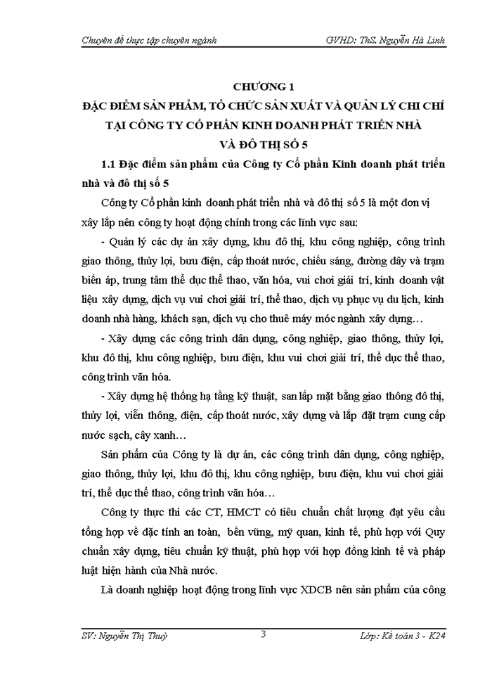 image for page Hoàn thiện công tác kế toán tập hợp chi phí sản xuất và tính giá thành sản phẩm xây lắp tại Công ty Cổ phần Kinh Doanh Phát triển Nhà và Đô thị Hà Nội Số 5