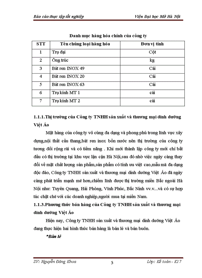 image for page Thực trạng kế toán bán hàng tại công ty tnhh sản xuất và thương mại dinh dưỡng việt áo