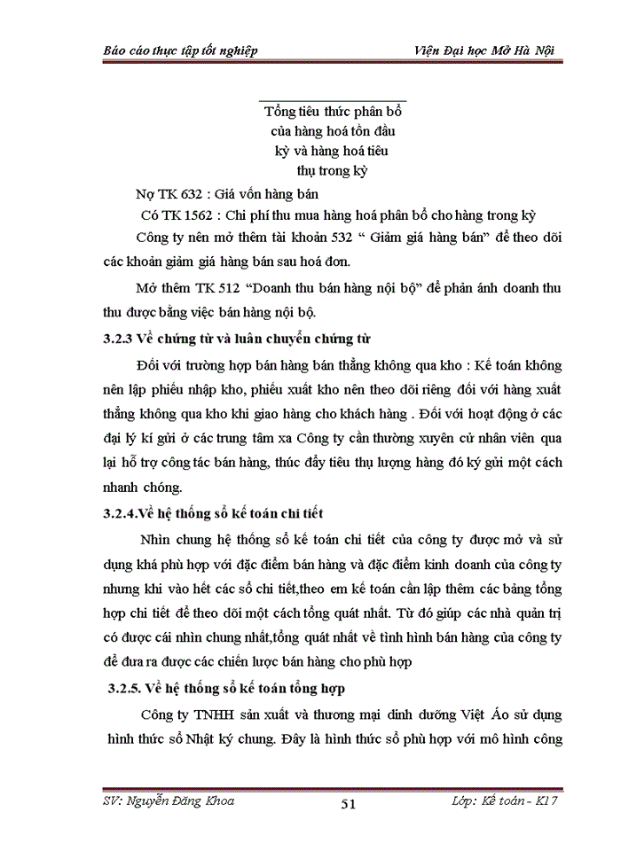 image for page Thực trạng kế toán bán hàng tại công ty tnhh sản xuất và thương mại dinh dưỡng việt áo
