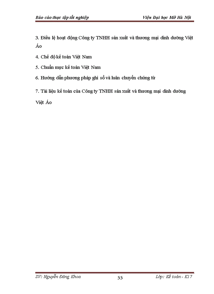 image for page Thực trạng kế toán bán hàng tại công ty tnhh sản xuất và thương mại dinh dưỡng việt áo