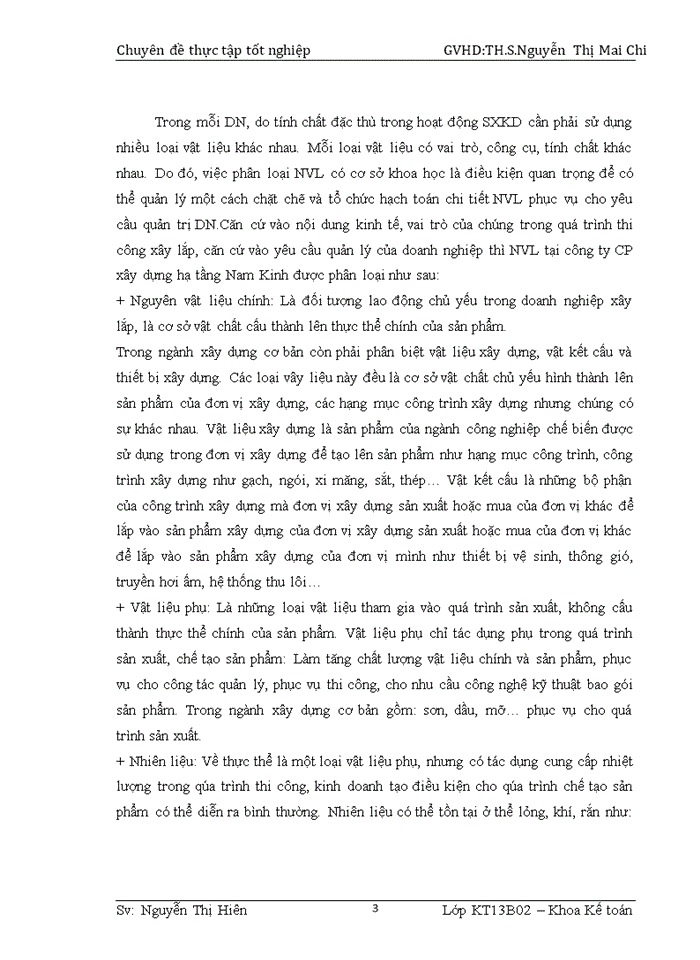 image for page Hoàn thiện kế toán nguyên vật liệu tại công ty cổ phần xây dựng hạ tầng nam kinh