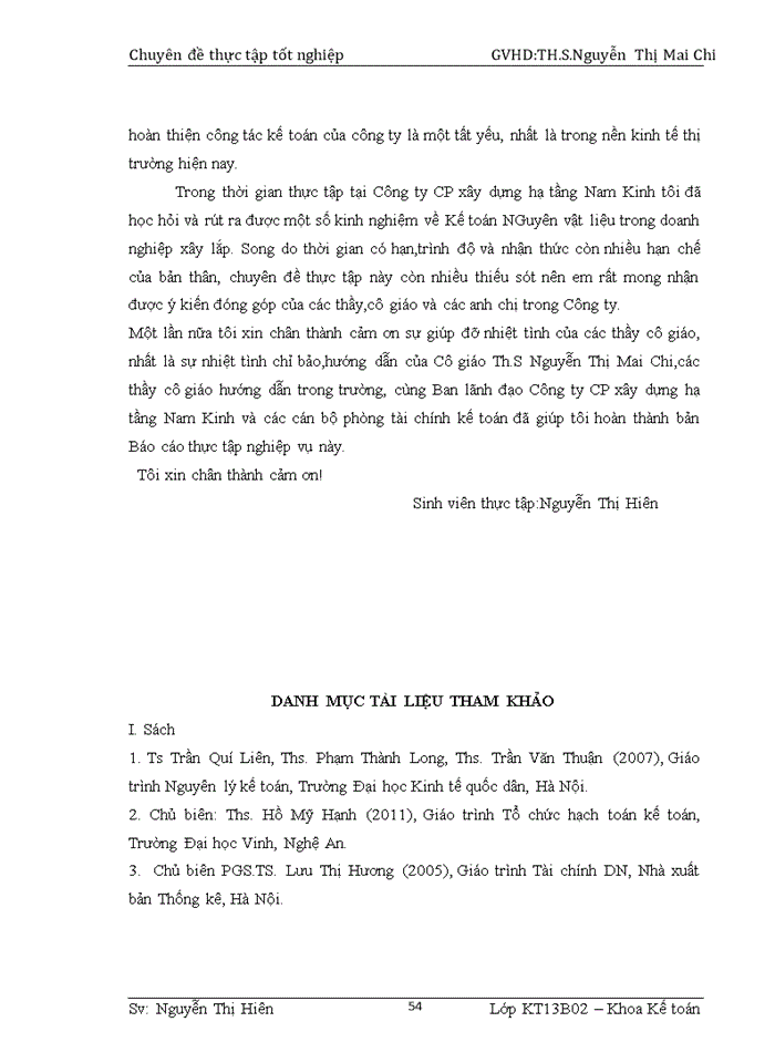 image for page Hoàn thiện kế toán nguyên vật liệu tại công ty cổ phần xây dựng hạ tầng nam kinh