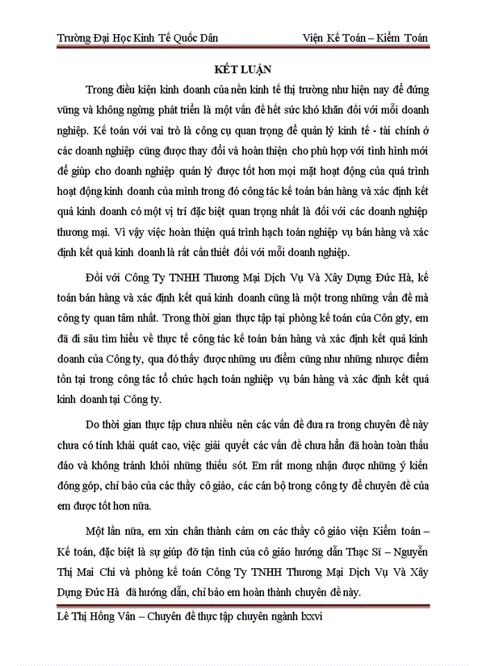 image for page Hoàn thiện kế toán bán hàng và xác định kết quả kinh doanh tại Công Ty TNHH Thương Mại Dịch Vụ Và Xây Dựng Đức Hà