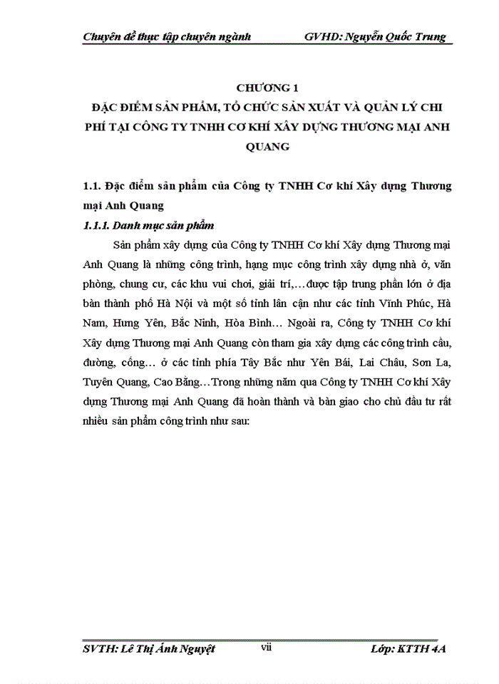 image for page Hoàn thiện kế toán chi phí sản xuất và tính giá thành sản phẩm tại công ty tnhh cơ khí xây dựng thương mại anh quang