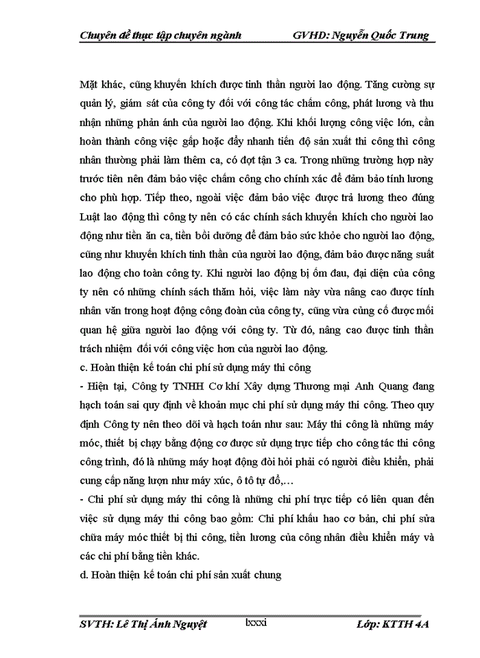 image for page Hoàn thiện kế toán chi phí sản xuất và tính giá thành sản phẩm tại công ty tnhh cơ khí xây dựng thương mại anh quang