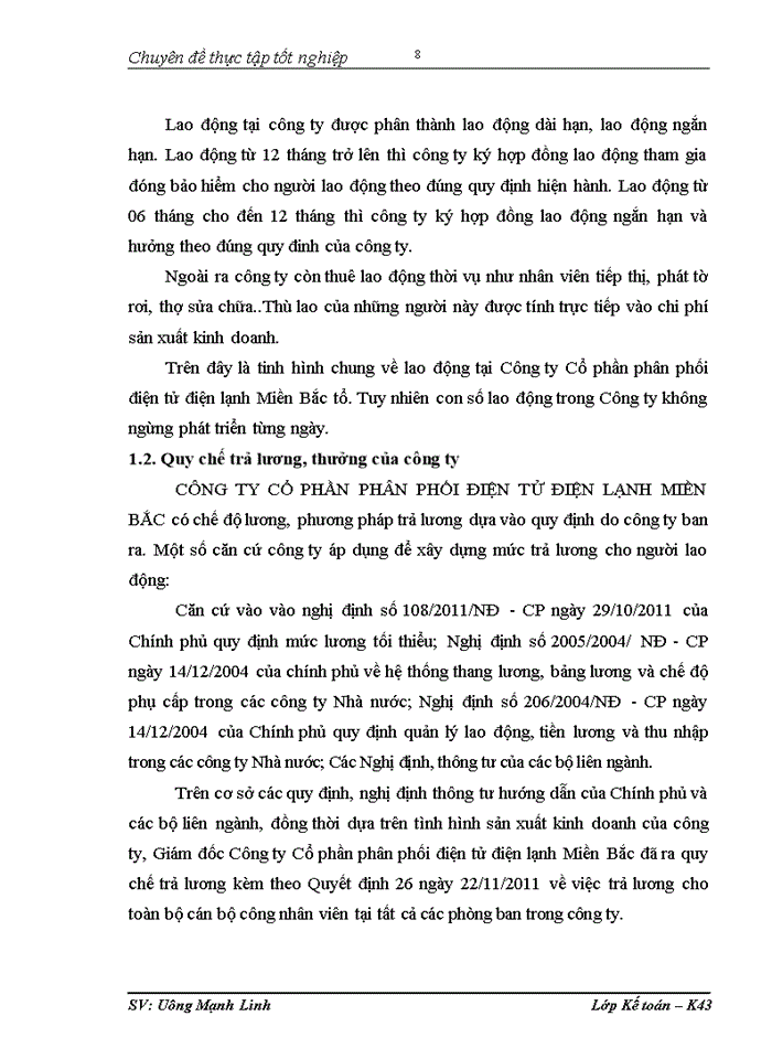 image for page Hoàn thiện kế toán tiền lương và các khoản trích theo lương  tại Công ty Cổ phần phân phối điện tử điện lạnh Miền Bắc tổ