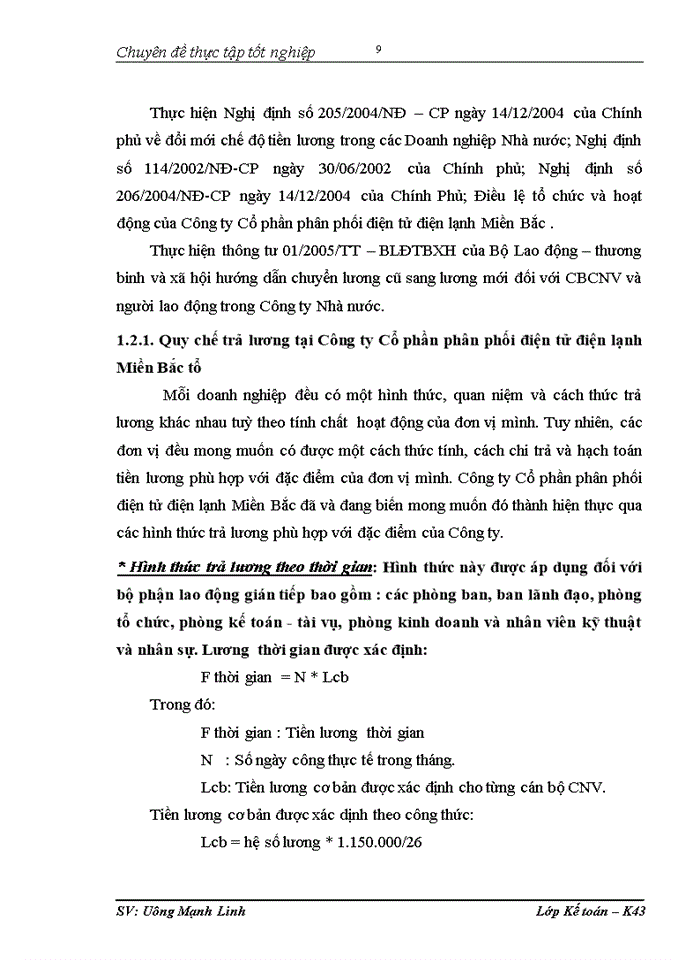 image for page Hoàn thiện kế toán tiền lương và các khoản trích theo lương  tại Công ty Cổ phần phân phối điện tử điện lạnh Miền Bắc tổ