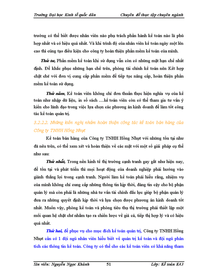 image for page Hoàn thiện  công tác kế toán bán hàng tại Công ty TNHH Hồng Nhựt