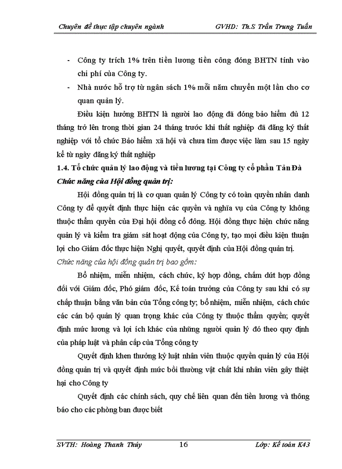 image for page Hoàn thiện kế toán tiền lương và các khoản trích theo lương tại Công ty cổ phần Tản Đà