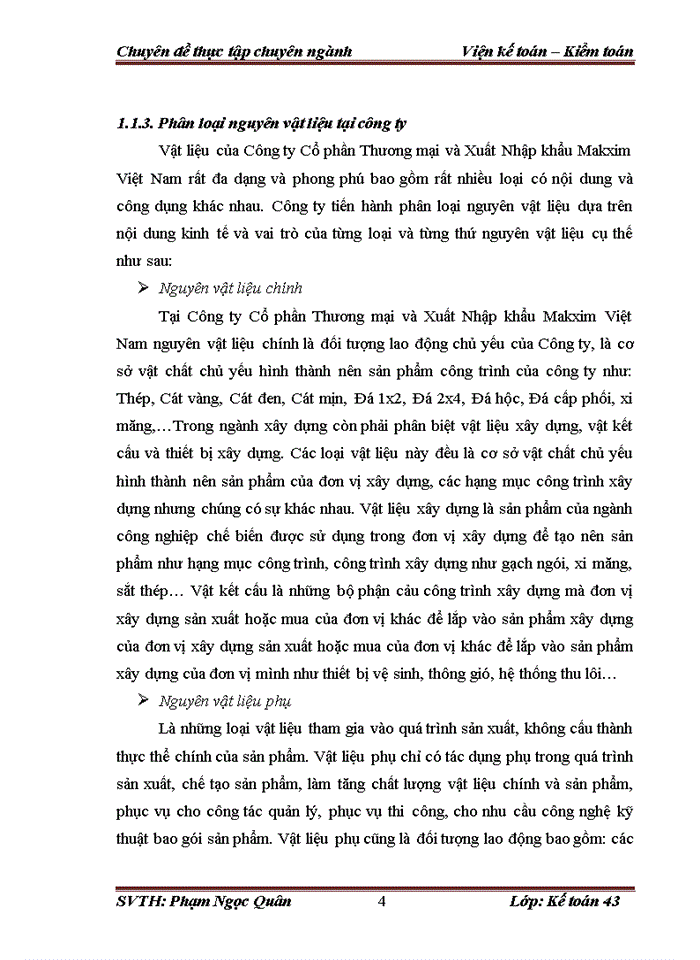 image for page Hoàn thiện kế toán nguyên vật liệu tại công ty cổ phần thương mại và xuất nhập khẩu makxim việt nam