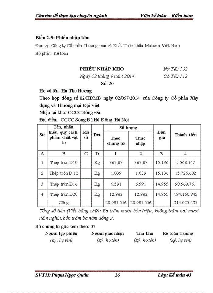 image for page Hoàn thiện kế toán nguyên vật liệu tại công ty cổ phần thương mại và xuất nhập khẩu makxim việt nam
