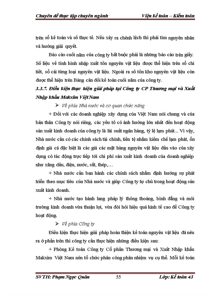 image for page Hoàn thiện kế toán nguyên vật liệu tại công ty cổ phần thương mại và xuất nhập khẩu makxim việt nam