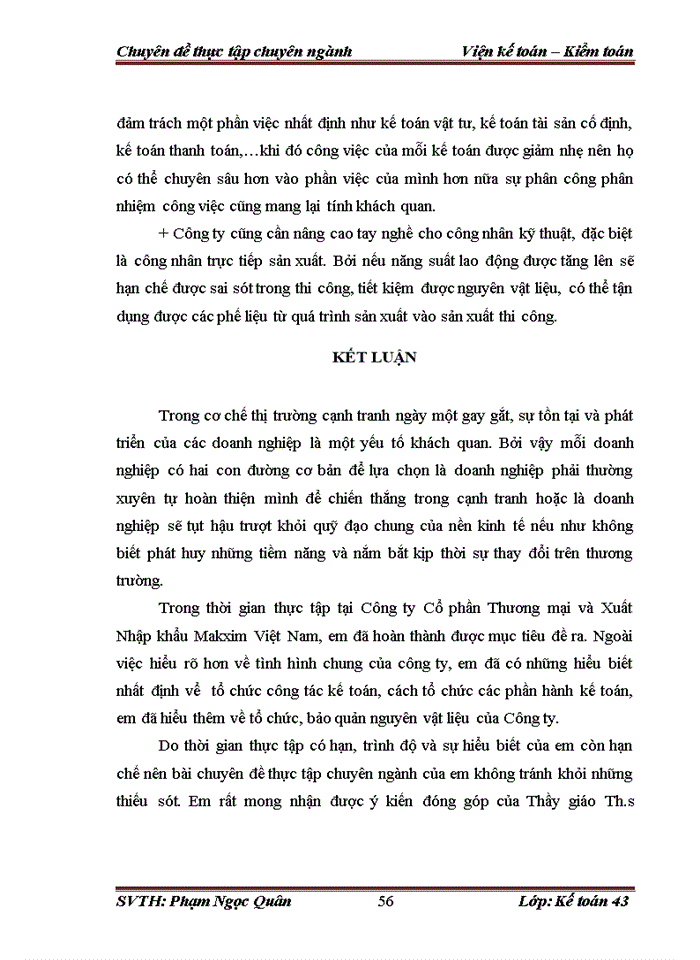 image for page Hoàn thiện kế toán nguyên vật liệu tại công ty cổ phần thương mại và xuất nhập khẩu makxim việt nam